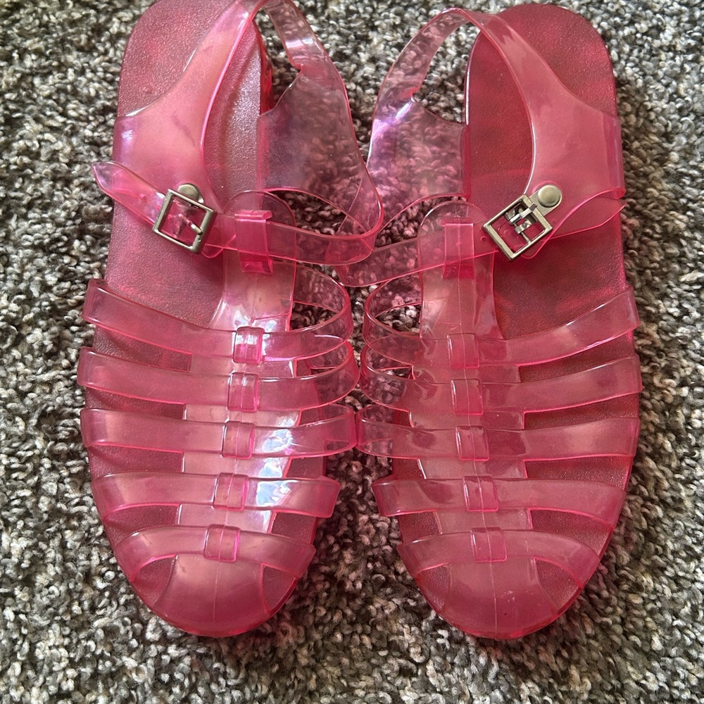 Pink Jelly Sandals
